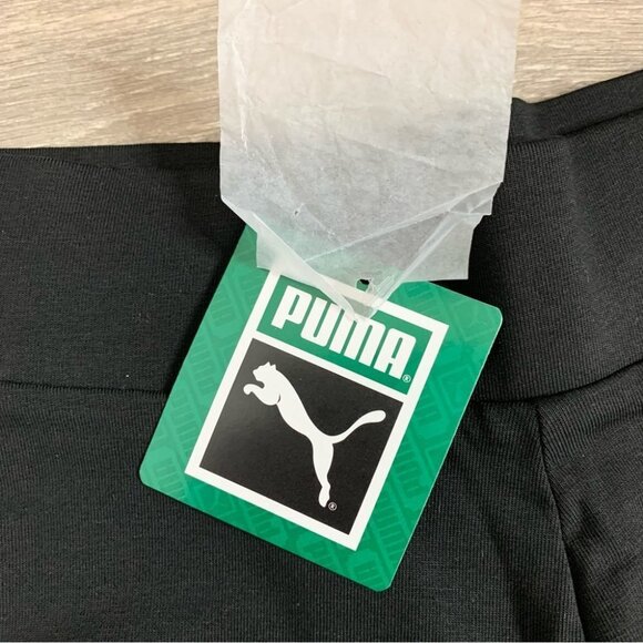 Puma Classics Biker Shorts 7" White Stripe Black High Rise Waisted Size XS - Picture 9 of 13